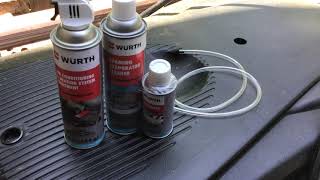 Part 4  Wurth Foaming Evaporator Cleaner amp Air Conditioning amp Heating System Treatment [upl. by Macdermot936]