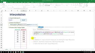 Quickly Interpolation by Excel [upl. by Edwyna]