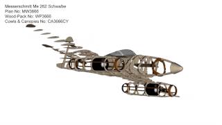 Messerschmitt Me 262 RC Model Plan [upl. by Forelli51]