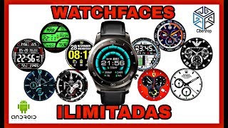 ✔️ Como descargar WATCHFACES esferas  INFINITAS para tu SMARTWATCH android  ZEBLAZE  LEMFO [upl. by Conant]