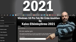 Windows 10 Pro Tek Bir Ürün Anahtarı İle Kalıcı Etkinleştirme 2024 [upl. by Yennej]