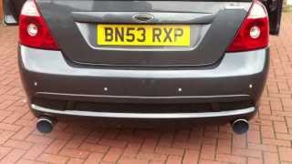 FORD MONDEO ST220 268BHP POWERFLOW EXHAUST REV [upl. by Sanburn]