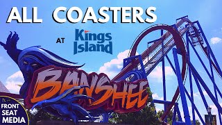 All Coasters at Kings Island  OnRide POVs  Front Seat Media [upl. by Nilde815]