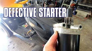 HOWTO Replace A Lawn Tractor Starter [upl. by Dulsea316]