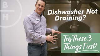 Dishwasher not Draining  Easy Fix [upl. by Emylee]