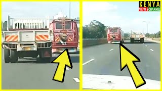 See crazy matatu bus driving along Thika Road [upl. by Alyled]