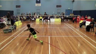 2016 Australasian Under 17 Badminton Championships  Boys Singles Final [upl. by Gamal256]