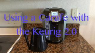 Using a Carafe with the Keurig 20 [upl. by Yzzo]