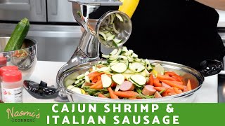 DELICIOUS Cajun Shrimp amp Italian Sausage in Saladmaster  Naomis Corner [upl. by Stanislas]