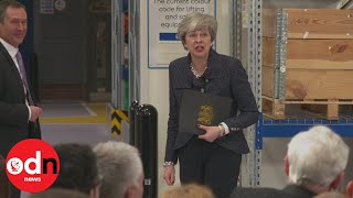 Theresa Mays quickwitted comeback to female reporter [upl. by Uon]