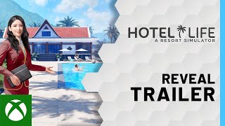 Hotel Life A Resort Simulator  Reveal Trailer [upl. by Nohsav]