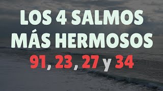 Los 4 SALMOS MÁS HERMOSOS de La Biblia 91 23 27 y 34 [upl. by Anaoj]