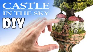 CASTLE IN THE SKY Diorama made from TRASH  Studio Ghibli Crafts [upl. by Darrick]