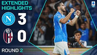 NAPOLIBOLOGNA 30  EXTENDED HIGHLIGHTS  SERIE A 202425 [upl. by Moffat]