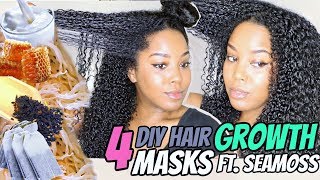 4 DIY Hair Growth Treatments Ft Sea Moss  Natural Hair  Melissa Denise [upl. by Balthasar]