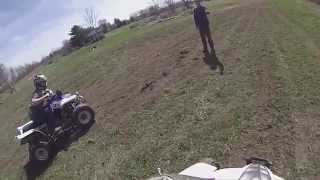 Yamaha Raptor 350 vs Yamaha Warrior 350 [upl. by Britte]