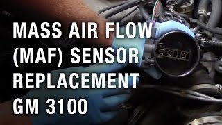 Mass Air Flow MAF Sensor Replacement  GM 3100 [upl. by Markland598]