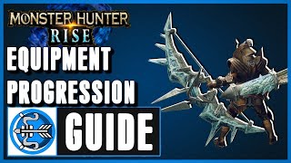 MH Rise Bow Equipment Progression Guide Recommended Playing [upl. by Atkinson]