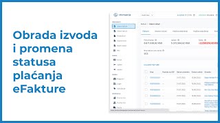 Obrada izvoda i promena statusa plaćanja eFakture  eKompanija [upl. by Quinta749]