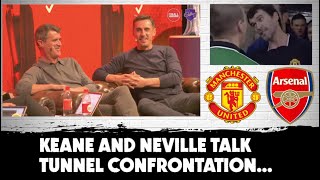 Keane and Neville  Tunnel incident with Arsenal bullies revisited  MUFC [upl. by Kathy]