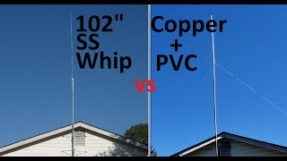 102 SS Whip vs Homemade CB Radio Base Antenna [upl. by Rodd]