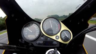 Yamaha Fazer FZS600 S Acceleration and topspeed 0220 kmh [upl. by Regazzi]