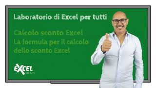 Esercizi Excel  Calcolo sconto Excel [upl. by Nataline]