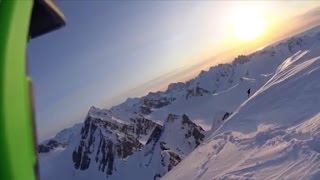 See skiers terrifying 1600foot fall off cliff [upl. by Suoiluj261]