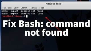 How to Fix quot Bash Command not Foundquot in Linux [upl. by Acinoj]