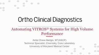 Ortho Clinical Diagnostics  Automating VITROS [upl. by Aitsirk]