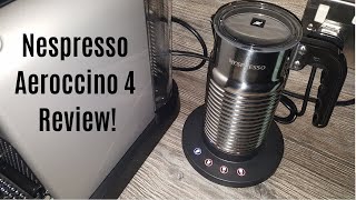 Nespresso Aeroccino 4 Milk Frother Review  Worth upgrading from the Aeroccino 3 [upl. by Ayikur]