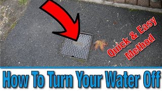 How Do I Turn Off the Mains Water Supply to My House  Tutorial  DIY Hacks [upl. by Aipmylo]