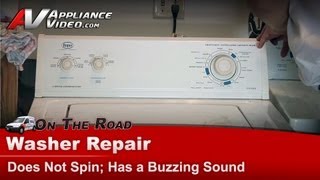 Whirlpool Washer Repair  Does Not Spin Buzzing Sound  Coupler [upl. by Brittni]