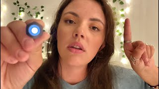 FOCUS amp FOLLOW MY DIRECTIONS  ASMR  interview light triggers focus on me guided relaxation [upl. by Amuh]