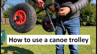 How to use a canoe trolley or kayak cart dolly [upl. by Faruq]