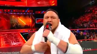 Samoa Joe RETURNS POP  RAW OCT 30 2017 HD [upl. by Haras]