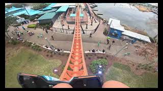 Icebreaker Front Seat POV  SeaWorld Orlando [upl. by Knight]