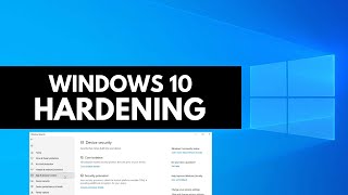 Windows 10 Hardening [upl. by Nolyad]