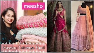 Meesho Lehenga Haul under Rs 1300  UNBOXING DESIGNER LEHENGAS  Ranjana R [upl. by Fawcette343]