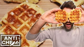 how to make PERFECT BELGIAN WAFFLES [upl. by Sedlik]