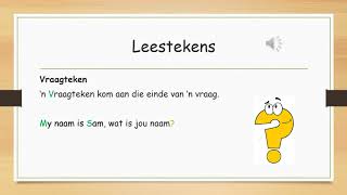 Leestekens Punctuation SNW BNW Grade 3 Foundation Phase FAL Afrikaans [upl. by Geier631]