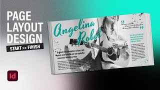 How to Page Layout Design in Adobe InDesign CC 2022  Graphic Design Tutorials [upl. by Renato]