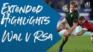 Extended Highlights Wales 1619 South Africa  Rugby World Cup 2019 [upl. by Alpheus]