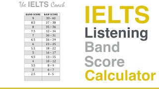 IELTS Listening Band Score Calculator [upl. by Adierf440]