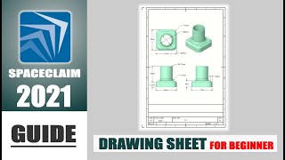 Ansys SpaceClaim 2021 Drawing Sheet Guide Basic Tutorial For Beginner [upl. by Kimberlee]