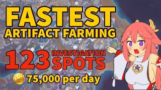 FASTEST Artifact Farming 14 MINUTES ONLY  Genshin Impact Tips [upl. by Marne]