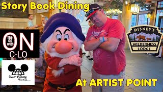 Enchanting Storybook Dining A Snow White Adventure At Artist Point  Disneys Wilderness Lodge [upl. by Schriever834]