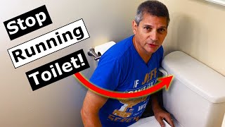 How to Fix a Running Toilet Flushing Itself Install Flapper [upl. by Halpern]