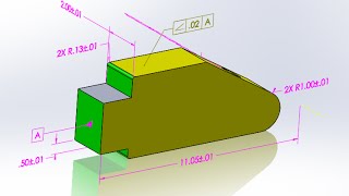 Solidworks DimXpert Part 1 [upl. by Soloma89]