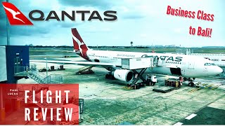 The Complete Qantas A330 Business Class Review  Sydney to Bali [upl. by Kant]